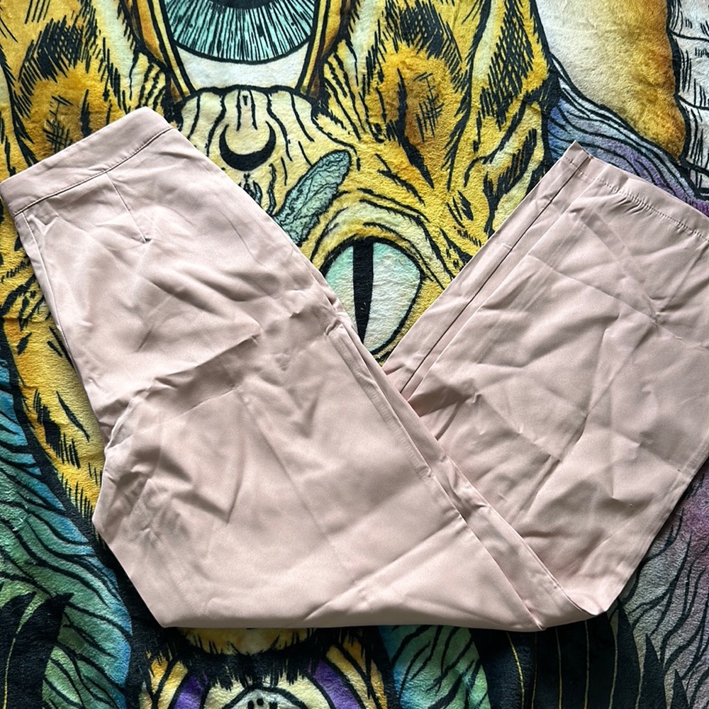 pink flare pants